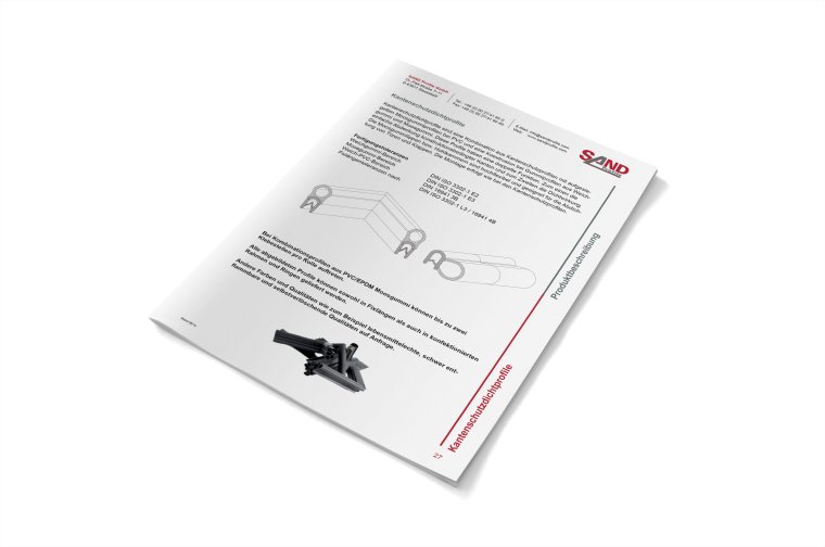 Image Technical Data Sheet Edge protection sealing profiles